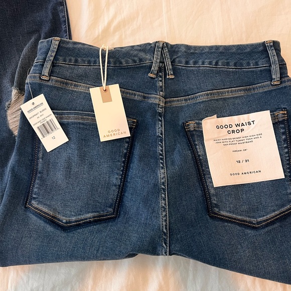 Good American Women's Good Waist Crop Jean - Picture 1 of 5